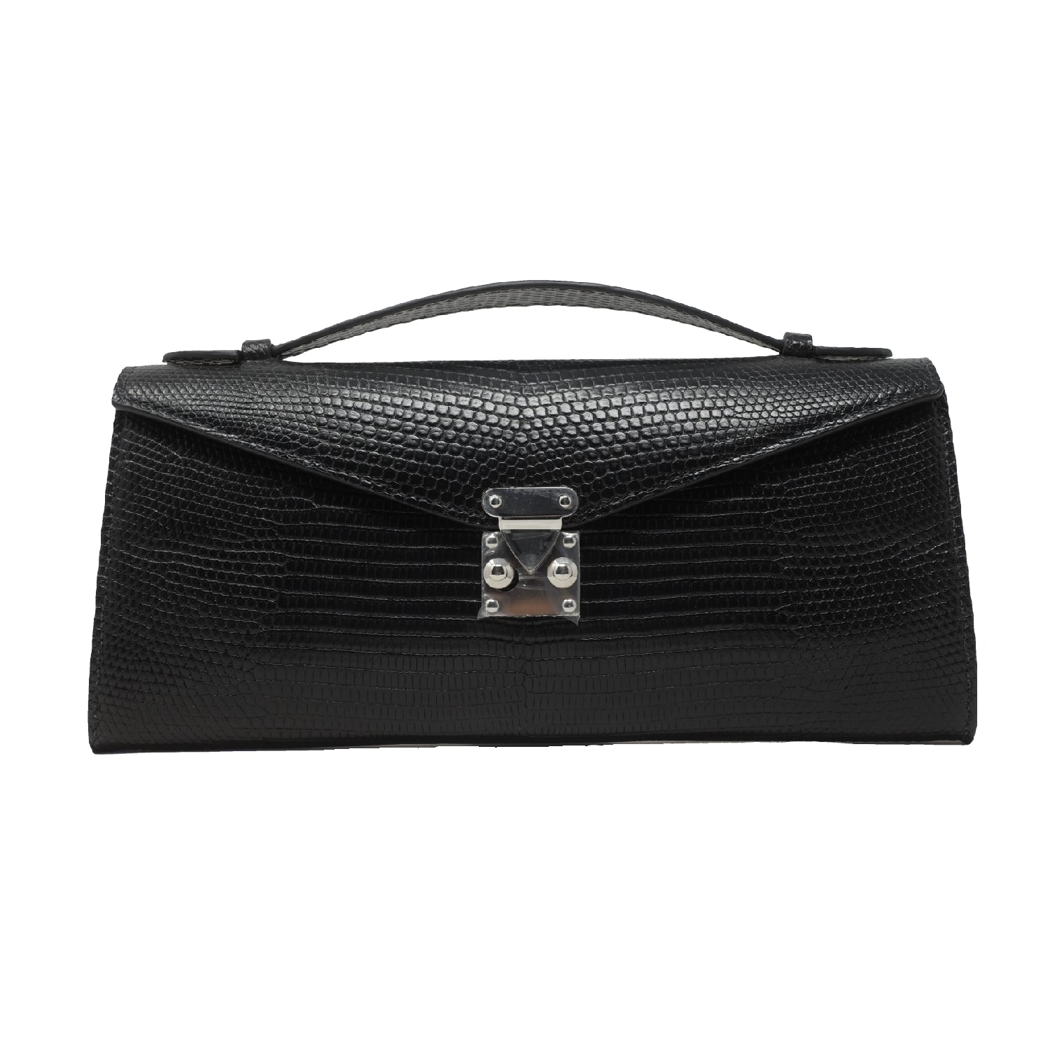 The Ellie Bag – Black Lizard