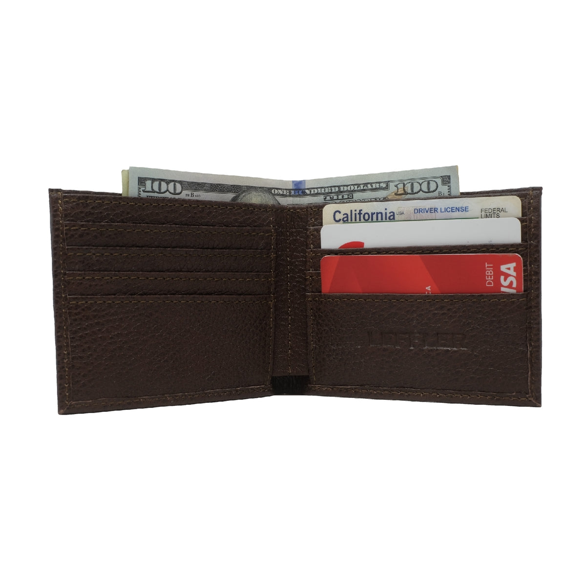 Deerskin Bifold Wallet — Chocolate