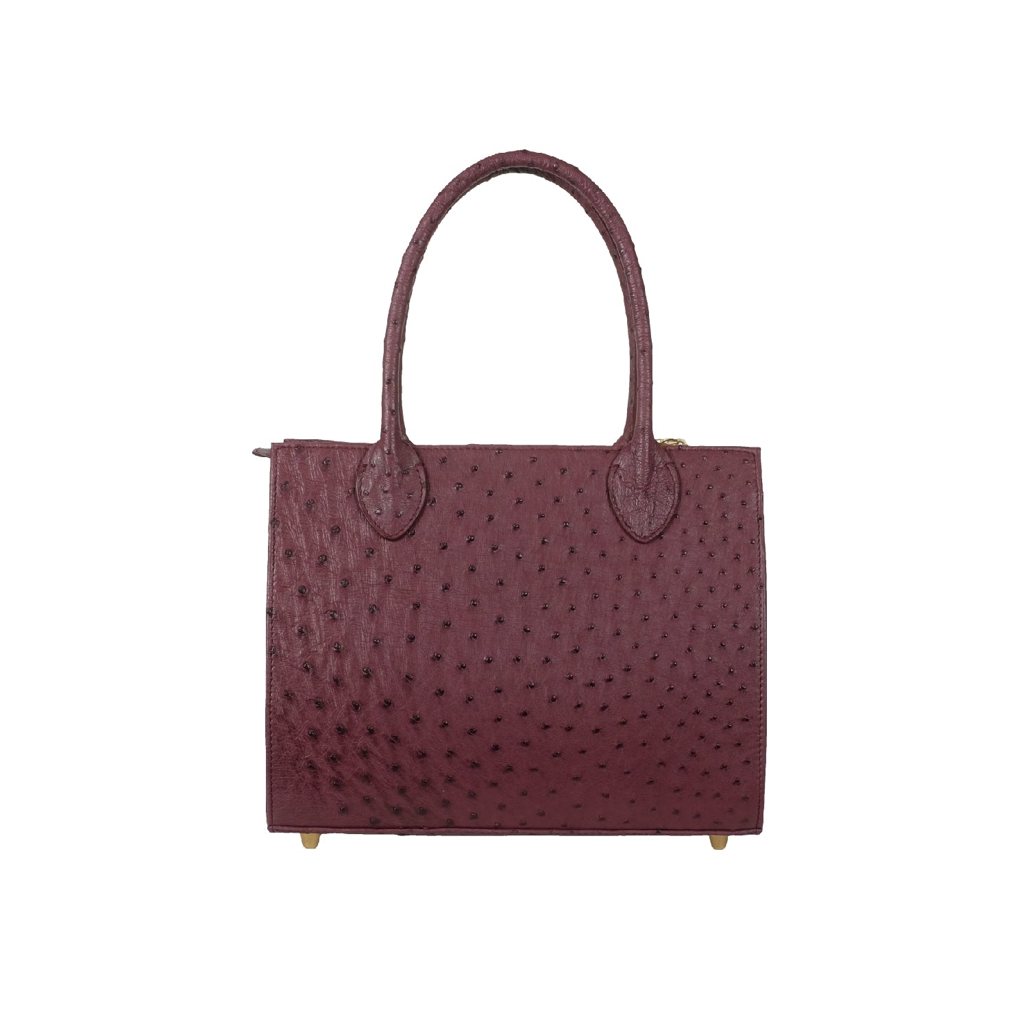 The Jacquie Tote – Burgundy Ostrich