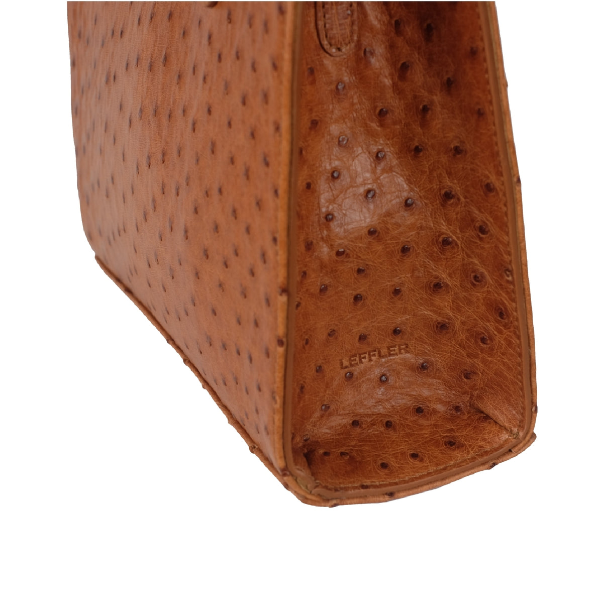 The Jacquie Tote – Saddle Ostrich