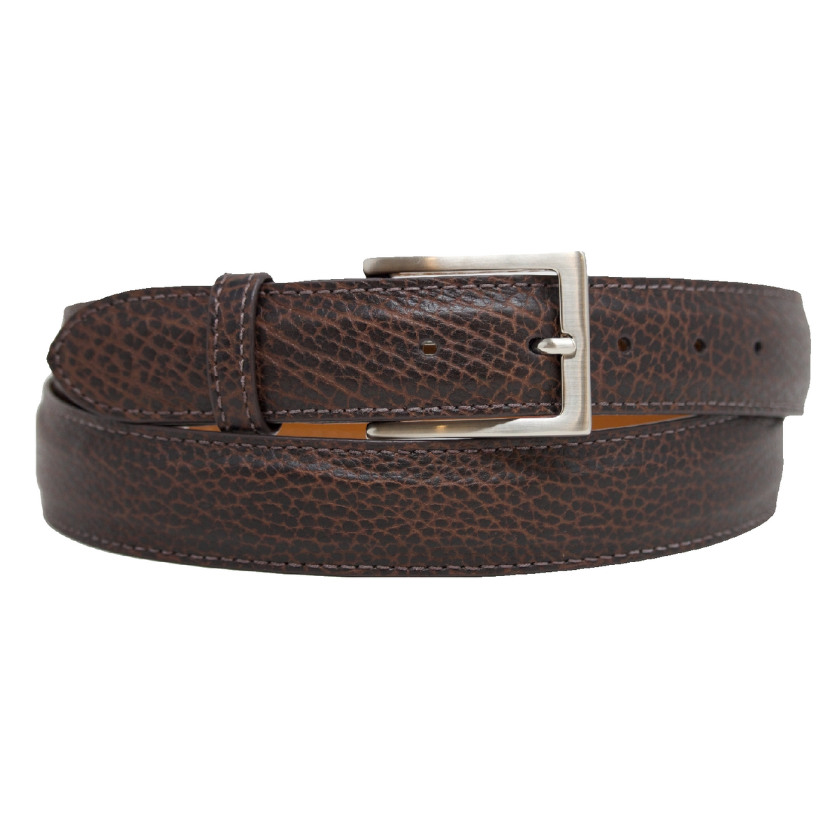Bison Leather Belt — Chocolate
