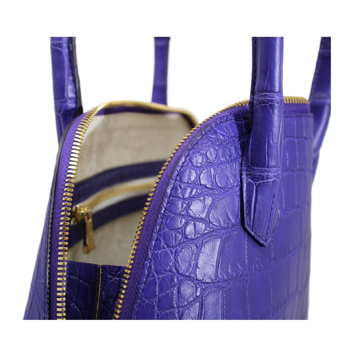 The Crystal Bag – Lavender Alligator