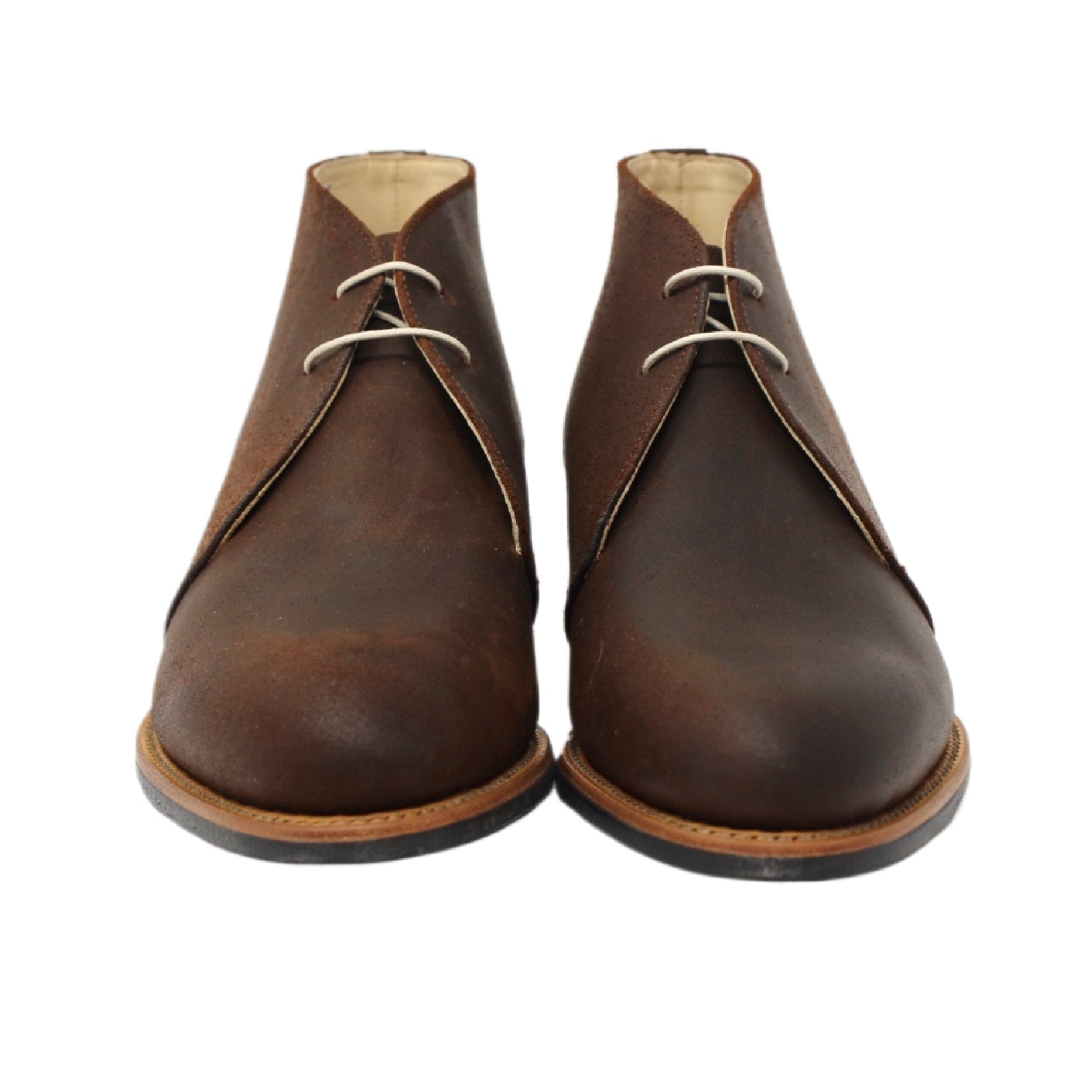 WAXED BROWN SUEDE CHUKKA
