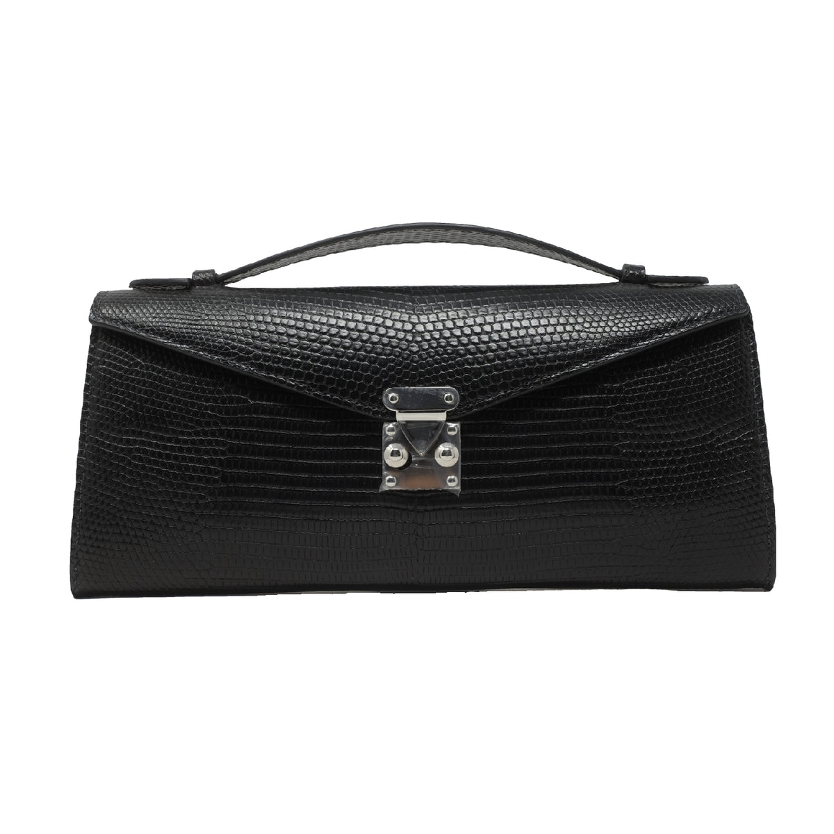The Ellie Bag – Black Lizard