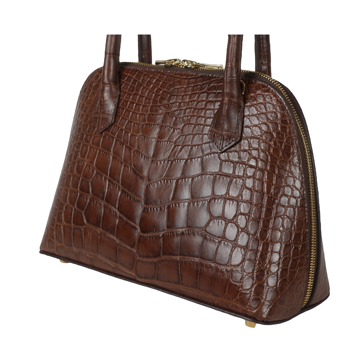 The Crystal Bag – Chestnut Alligator