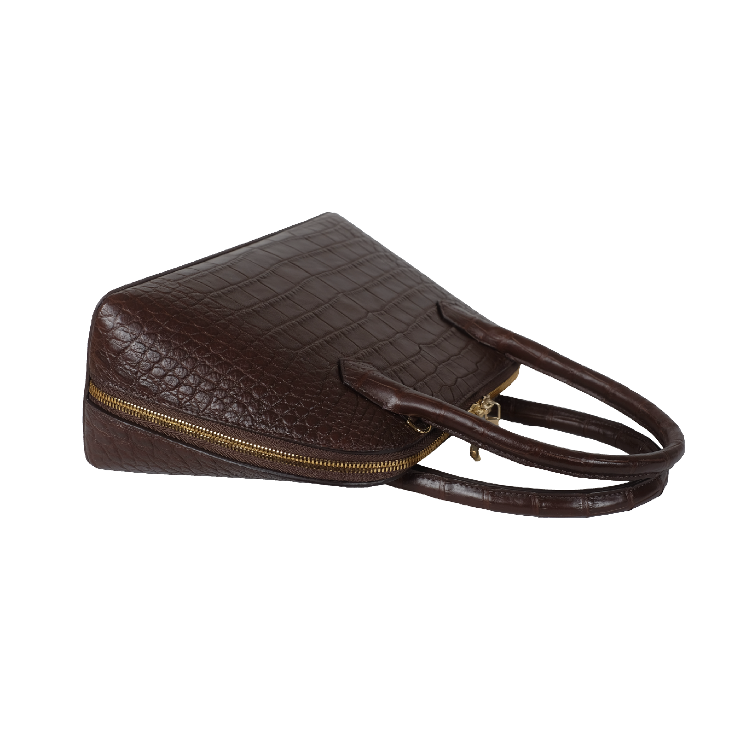The Crystal Bag – Espresso Alligator