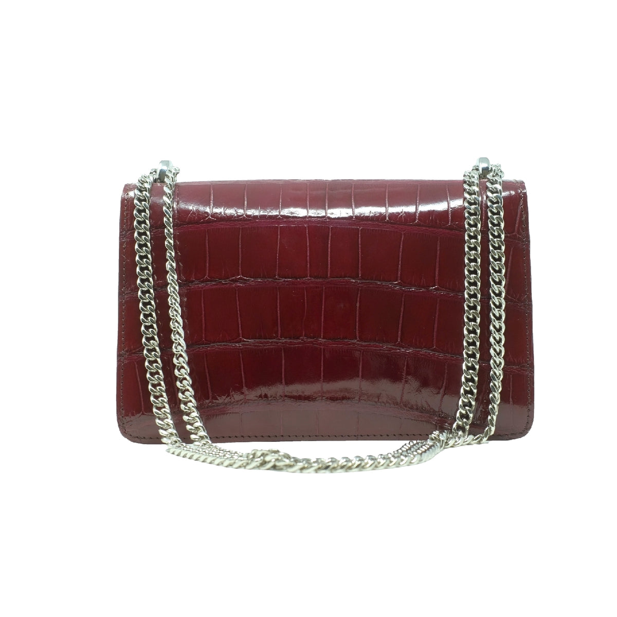 The Kalmia Bag – Bordeaux Alligator