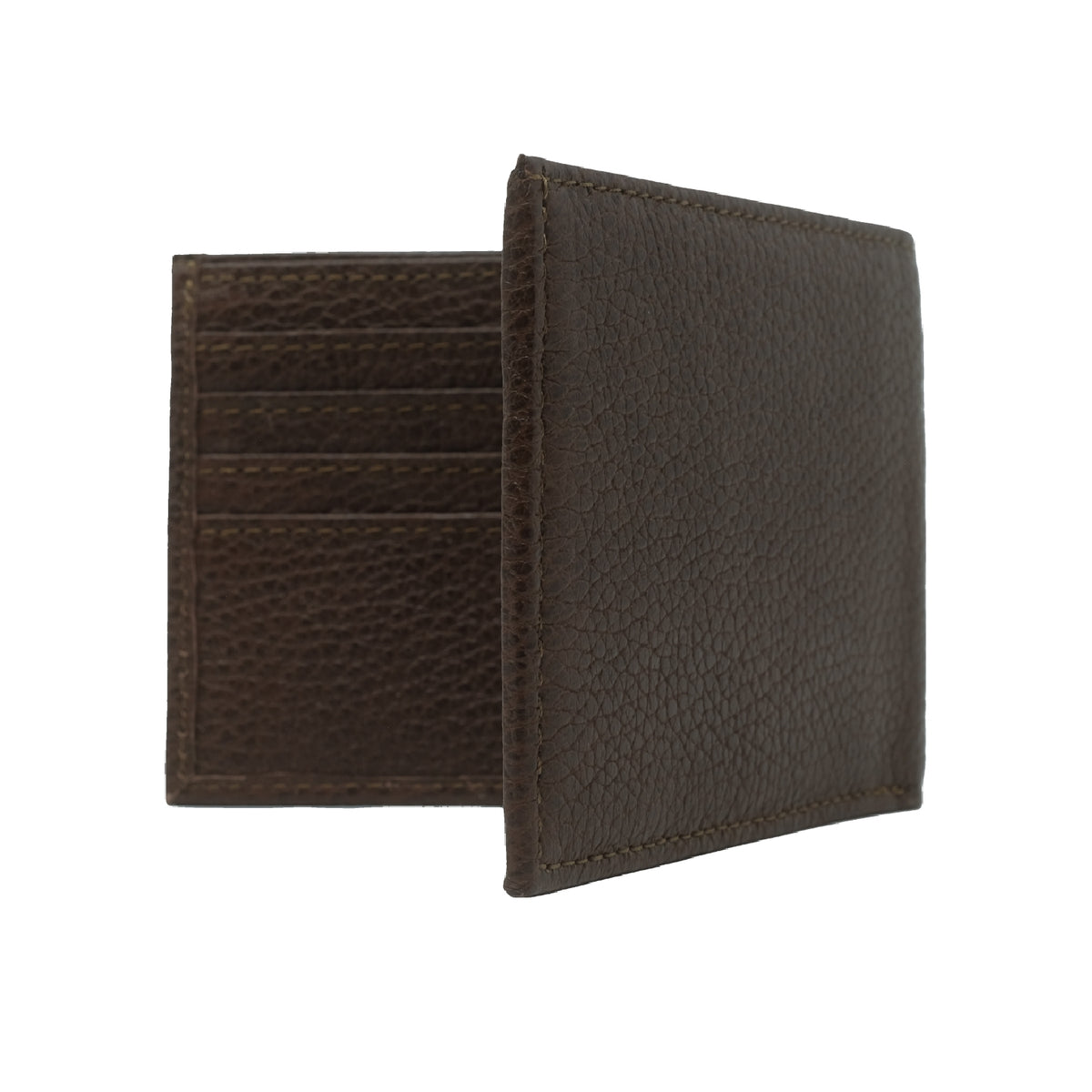 Deerskin Bifold Wallet — Chocolate