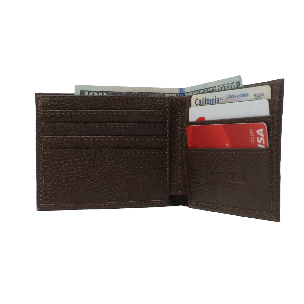 Deerskin Bifold Wallet — Chocolate