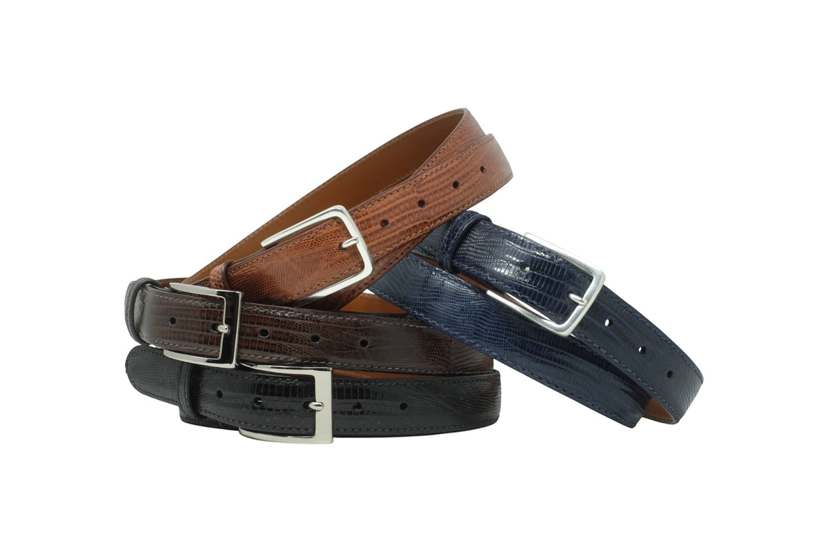 LIZARD LEATHER BELT