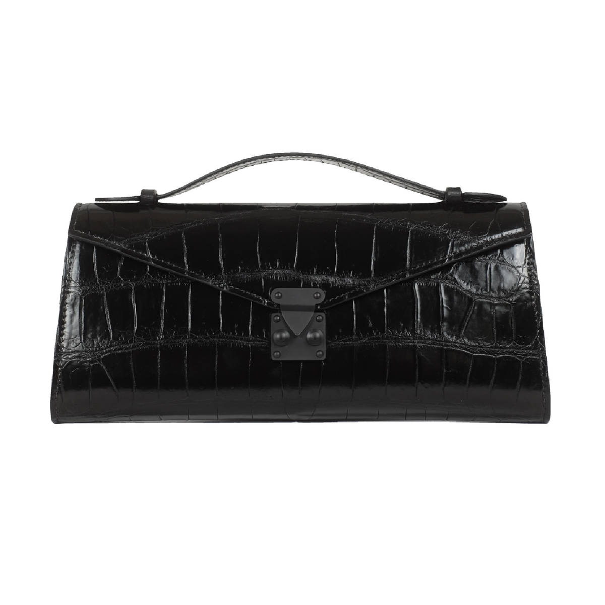 The Ellie Bag – Black Alligator