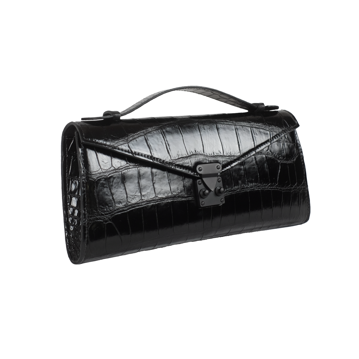 The Ellie Bag – Black Alligator