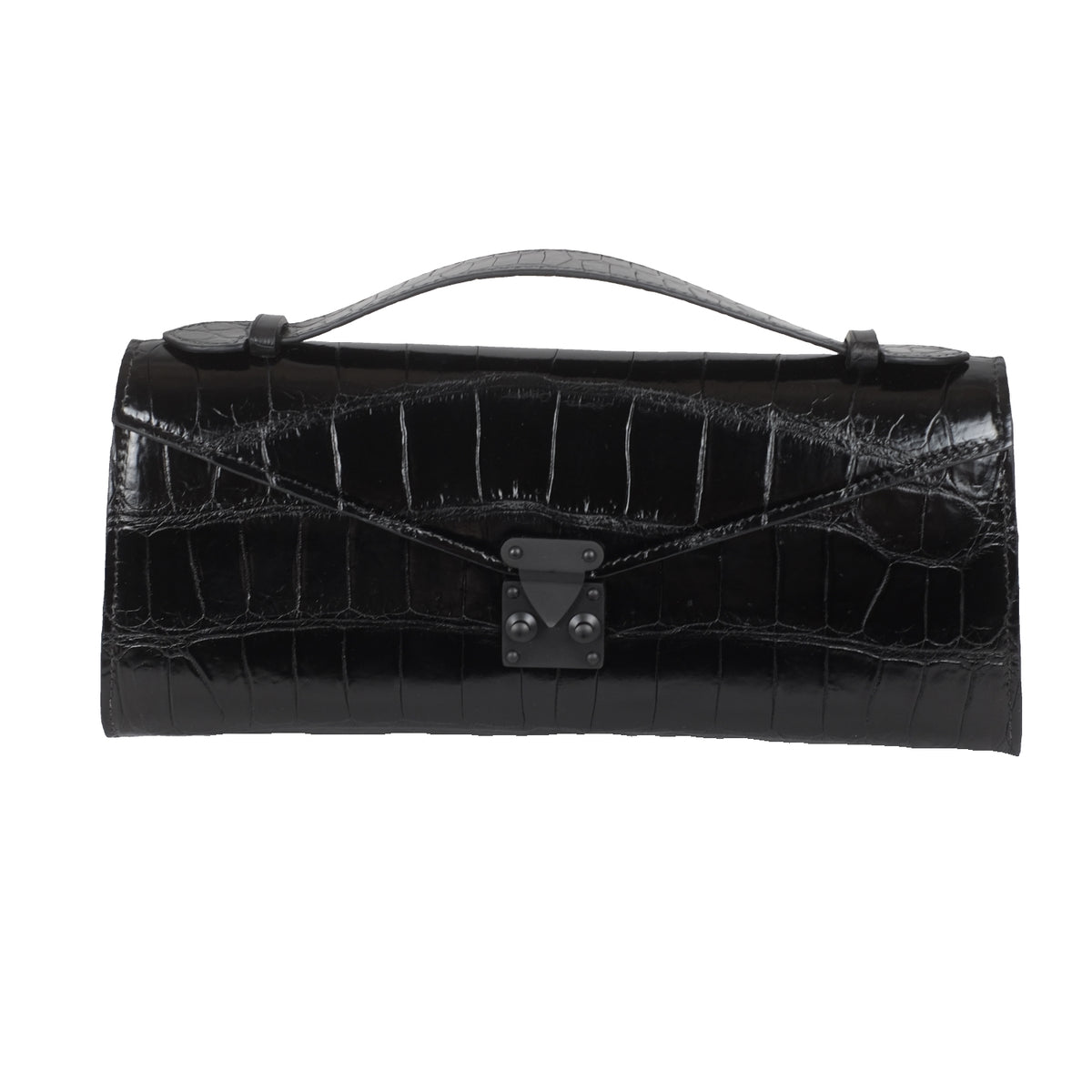 The Ellie Bag – Black Alligator