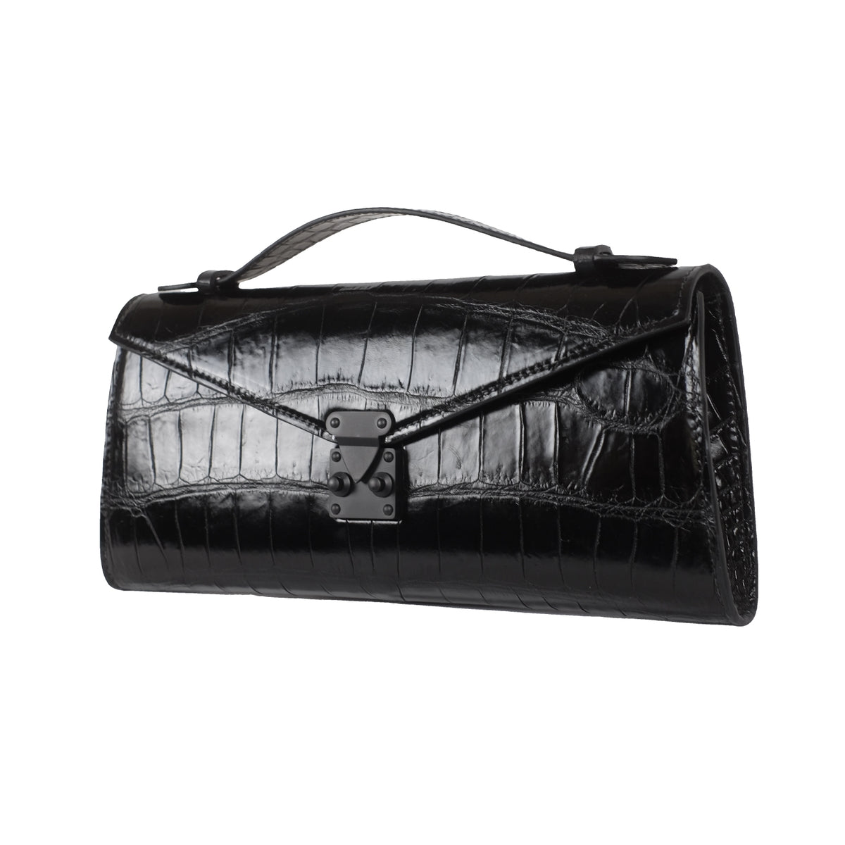 The Ellie Bag – Black Alligator