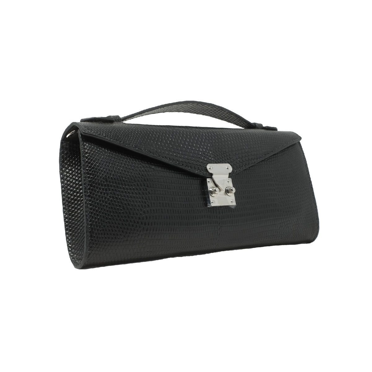The Ellie Bag – Black Lizard