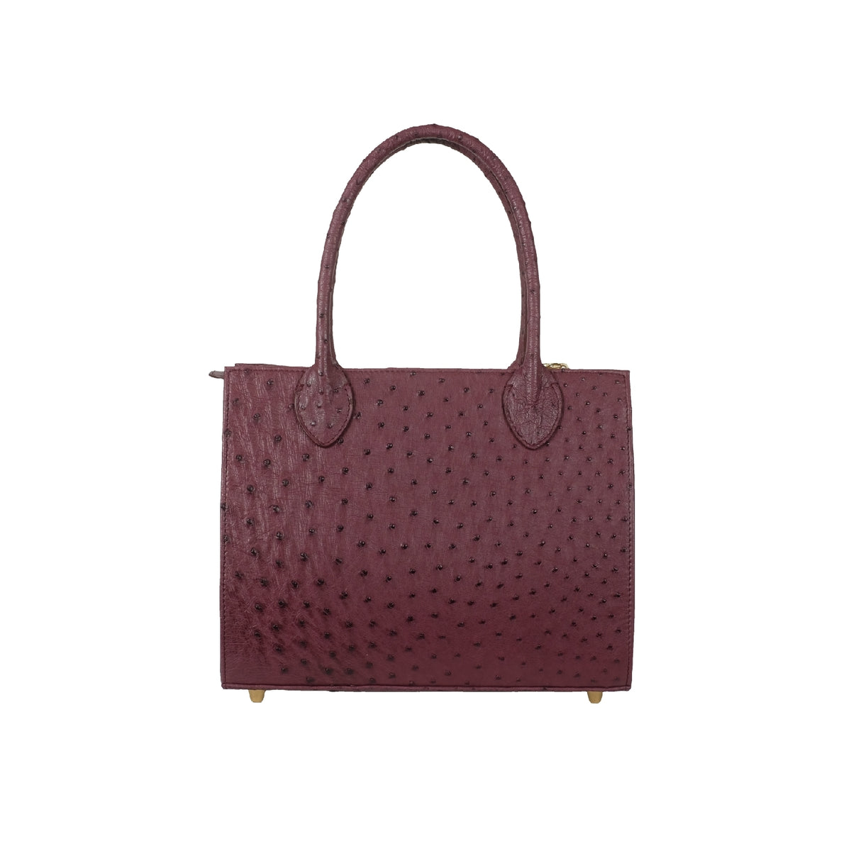 The Jacquie Tote – Burgundy Ostrich