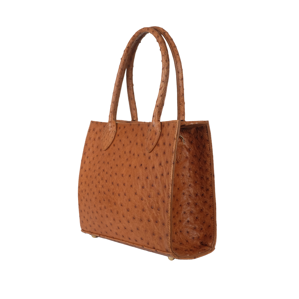The Jacquie Tote – Saddle Ostrich