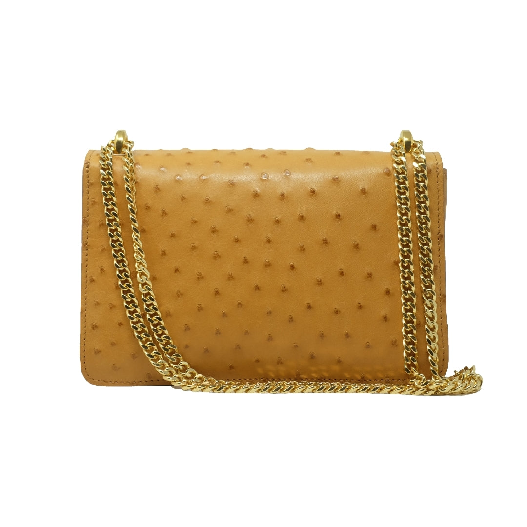 The Kalmia Bag – Honey Ostrich