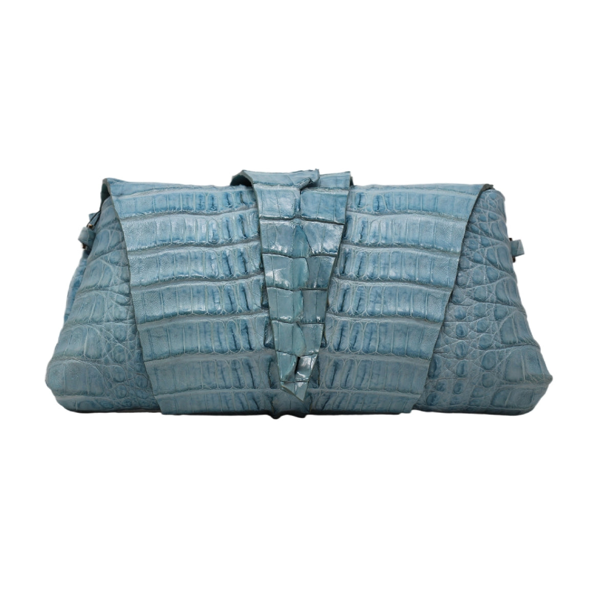 front view crocodile tail bag 