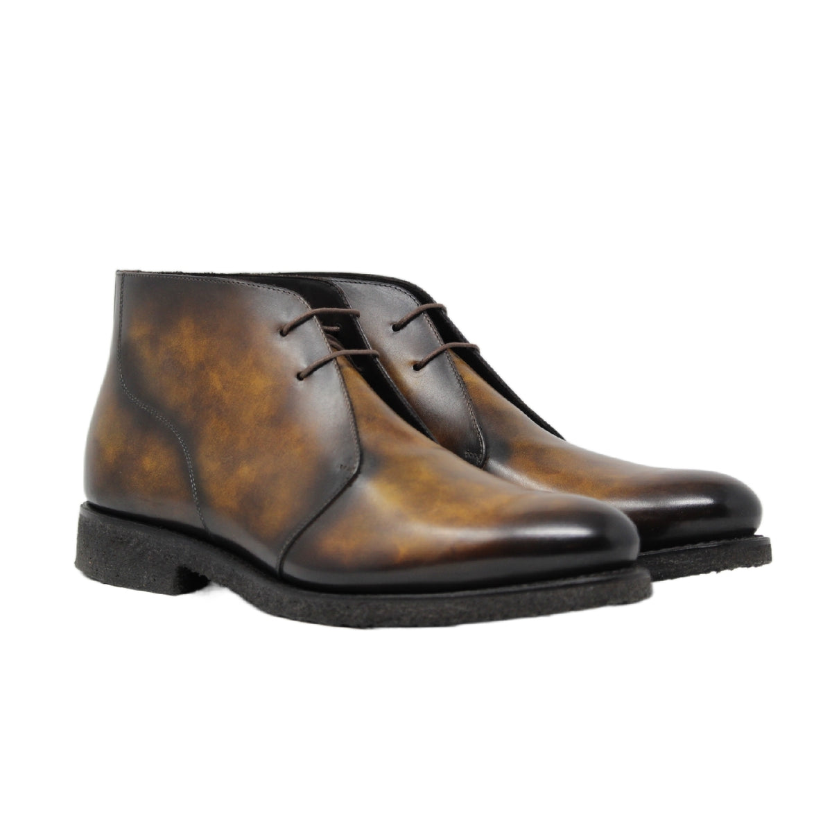 Marbled Whiskey Men's Chukka Boots | Leffler Leather Goods